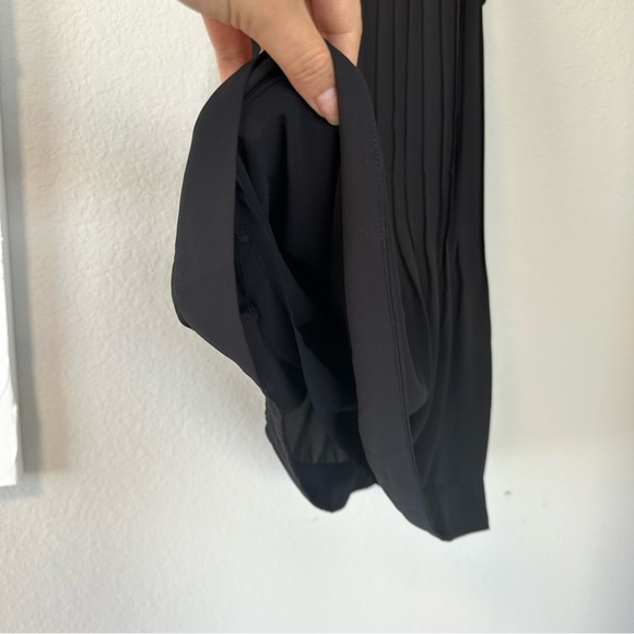 Aritzia Babaton Ilja Pleated Black Dress in Black - Picture 10 of 11
